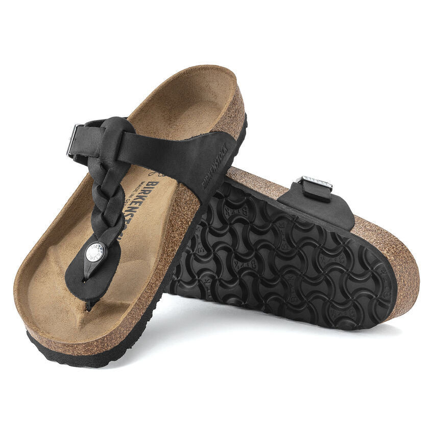 Birkenstock Gizeh Oiled Leather Braided Sandals