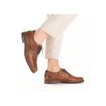 Rieker Mens Leather Dress Shoe - Brown