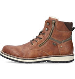 Rieker Mens Ankle Leather Boots - Brown