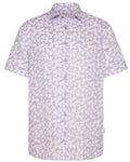 Men's Hawaiian Floral Print Button Down SS