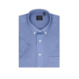 Leo Knit BD Sport Shirt SS - Light Blue