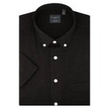 Leo Knit BD Sport Shirt SS - Black
