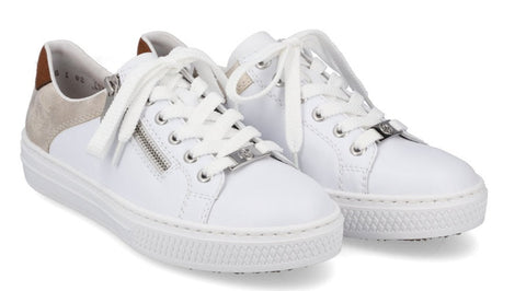 N59A1-81 Lace up Sneaker with Zipper
