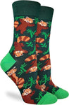 Good Luck Sock Women's Playful Red Pandas Socks, Adult Socks 5-9