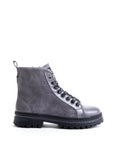 Bulle Hope Lace & Zip Spike Boot- Grey
