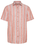 Pure Linen Shirt SS - Coral