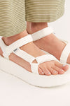 Women's FLATFORM White Sandals