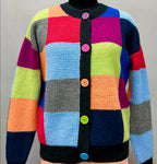 Color-Blocked Knit Sweater - Multi