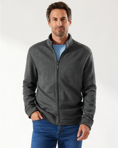 Tommy Bahama Flipshore Full-Zip Reversible Jacket - Steel Wool