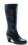 L' Artiste GOBSMACK Floral Heel Boot - Black