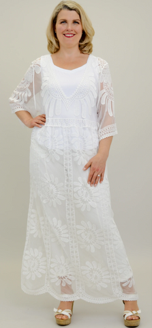 Mohana Lace Dress - White