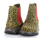 Fly London SALV195FLY Ankle boot - Cheetah Tan Red Elastic