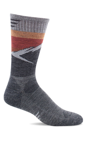 Sockwell Circulator Men's Compression Socks 15-20mmHg -MTN CREW - Grey