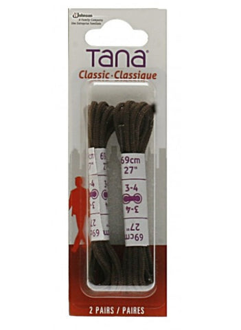 Tana Laces 27" Round Brown