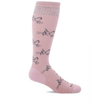Women's Compression Socks 15-20mmHg -Feline Fancy - ROSE